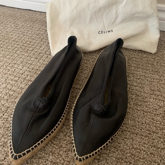 VIP【送料関税込】CELINE BLOCK LEATHER SLIPPERS CELINE BLOCK SLIDE WITH TRIOMPHE IN LAMBSKIN - | CELINE